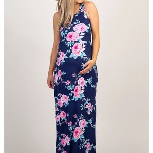 NWT PinkBlush Floral Racerback Maternity Dress